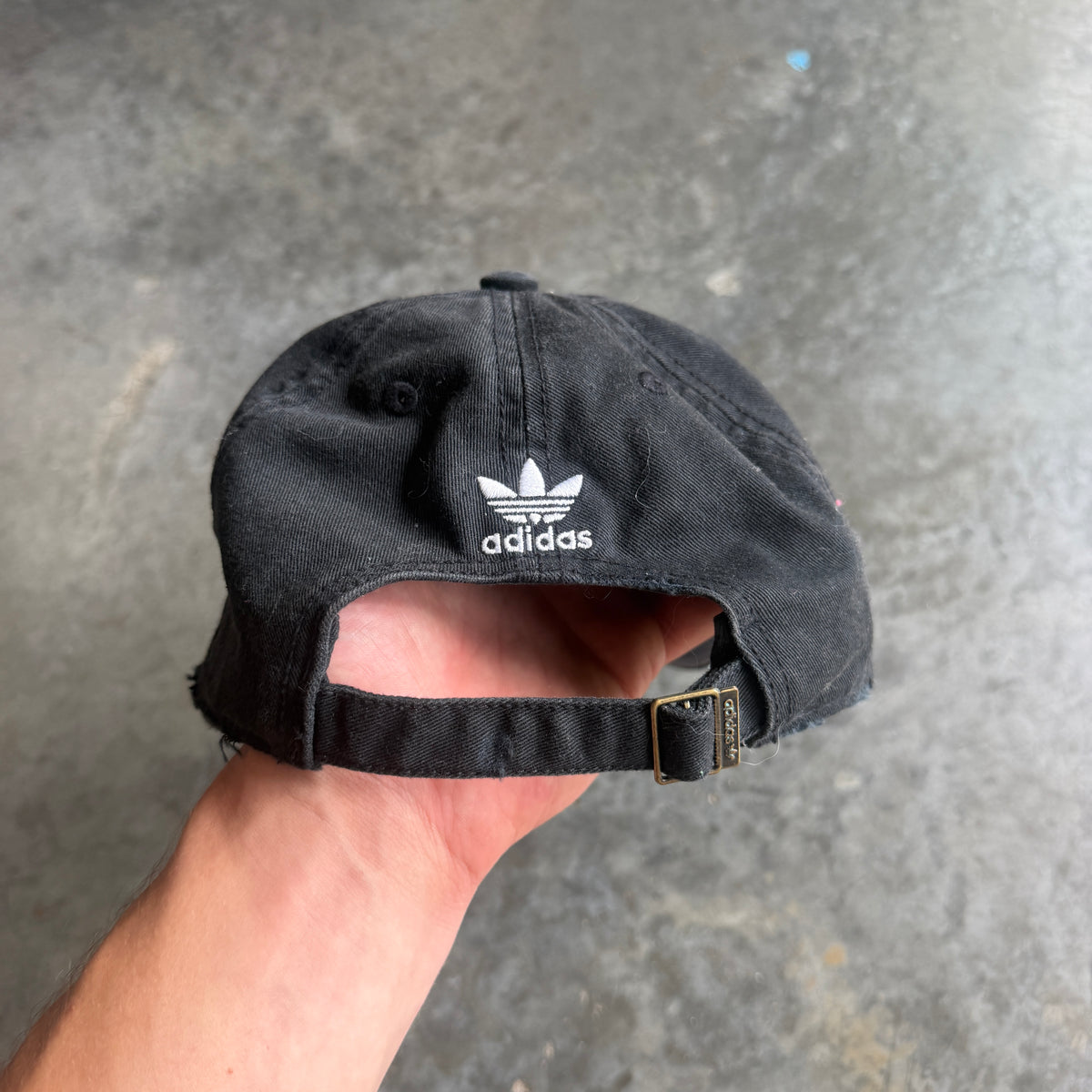 Adidas Trefoil Thrashed Womens Hat Strapback 00's - OSFA