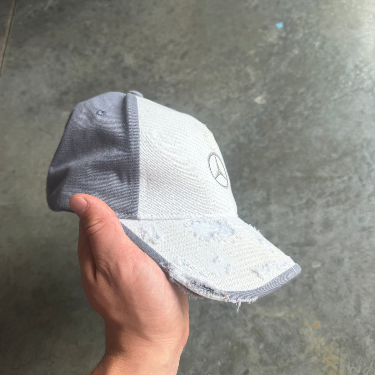 Mercedes Benz Thrashed Strapback Hat 00's - OSFA