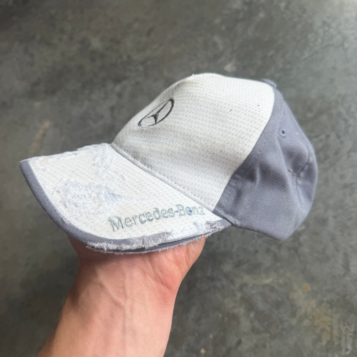 Mercedes Benz Thrashed Strapback Hat 00's - OSFA