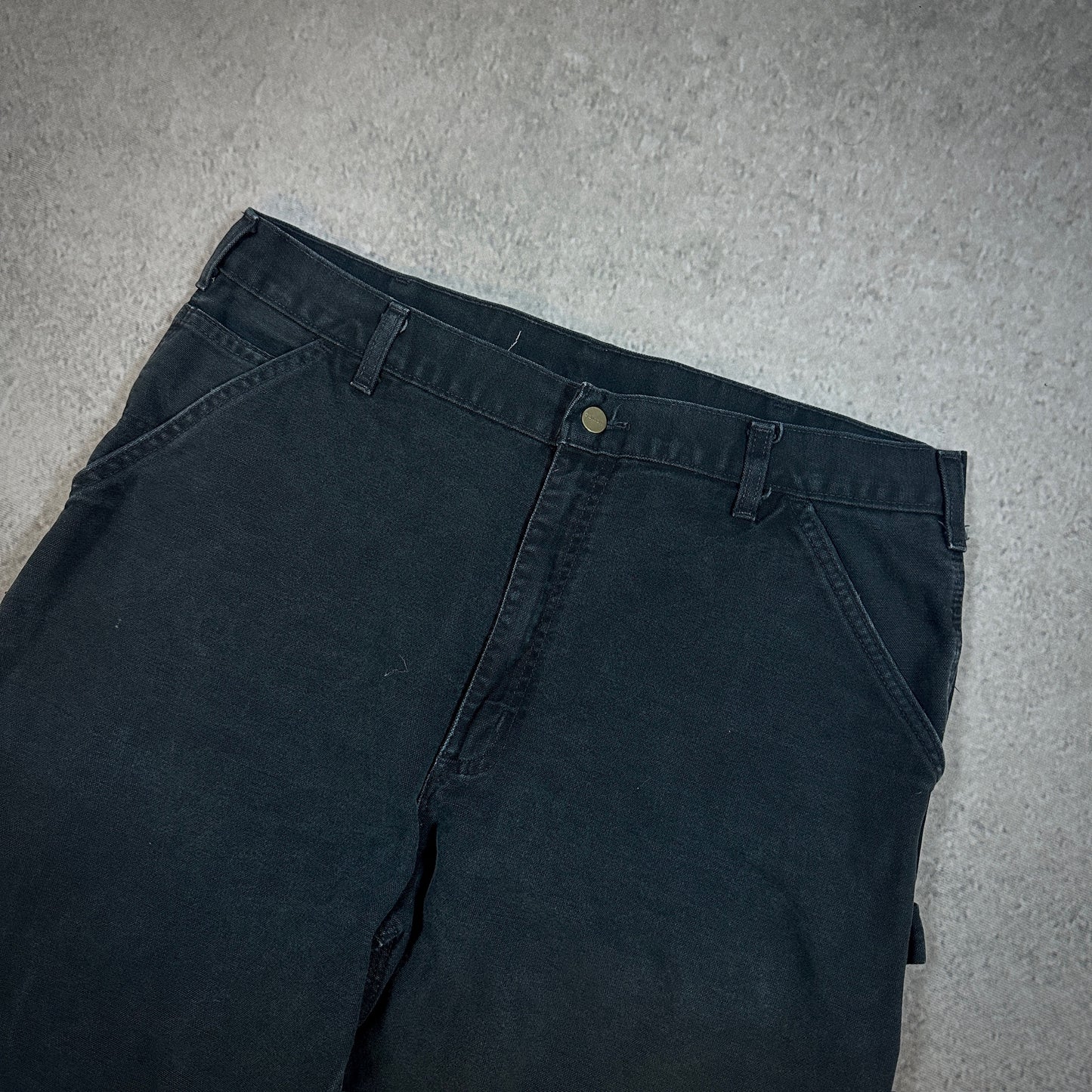 Carhartt Black Carpenter Baggy Pants Workwear Skate 00's - 36