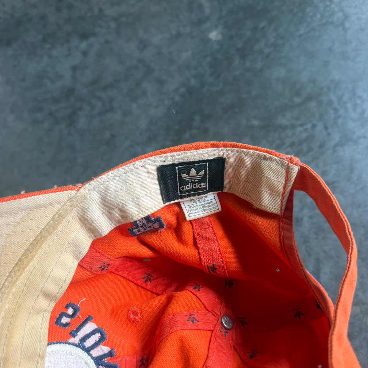 University of Illinois Fighting Illini Adidas RARE Thrashed Hat 90's - OSFA