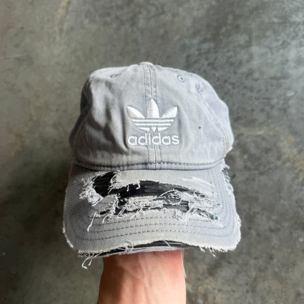 Adidas Trefoil Faded Thrashed Strapback Hat 00's - OSFA