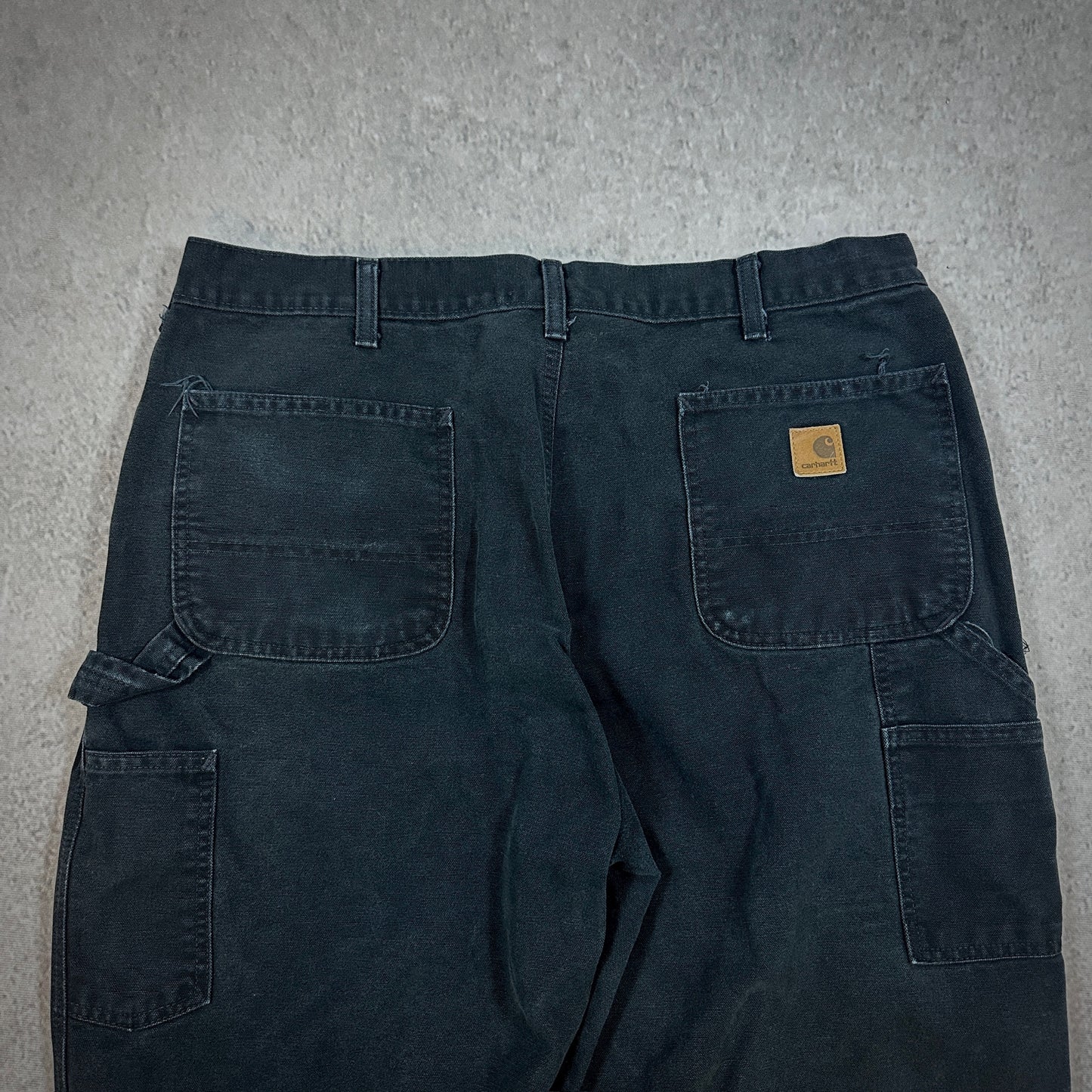 Carhartt Black Carpenter Baggy Pants Workwear Skate 00's - 36
