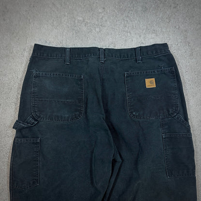 Carhartt Black Carpenter Baggy Pants Workwear Skate 00's - 36