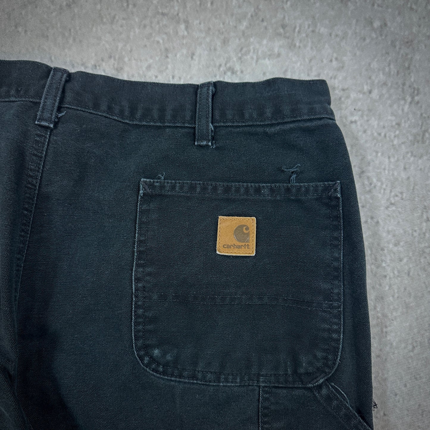 Carhartt Black Carpenter Baggy Pants Workwear Skate 00's - 36