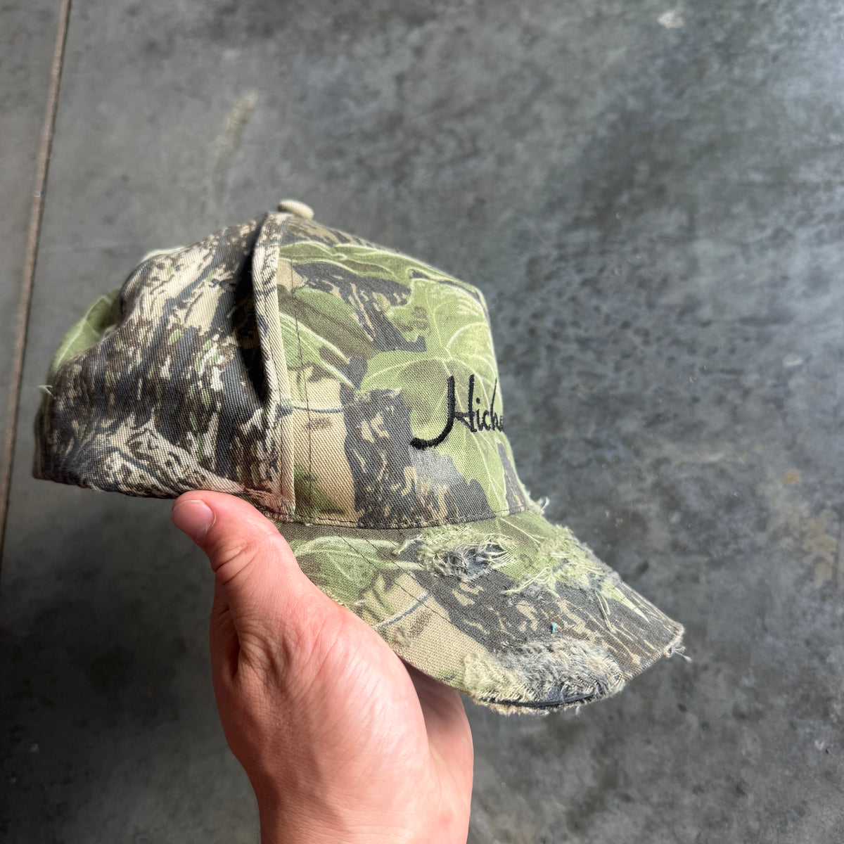 Realtree Camo Thrashed Snapback Hat 90's - OSFA