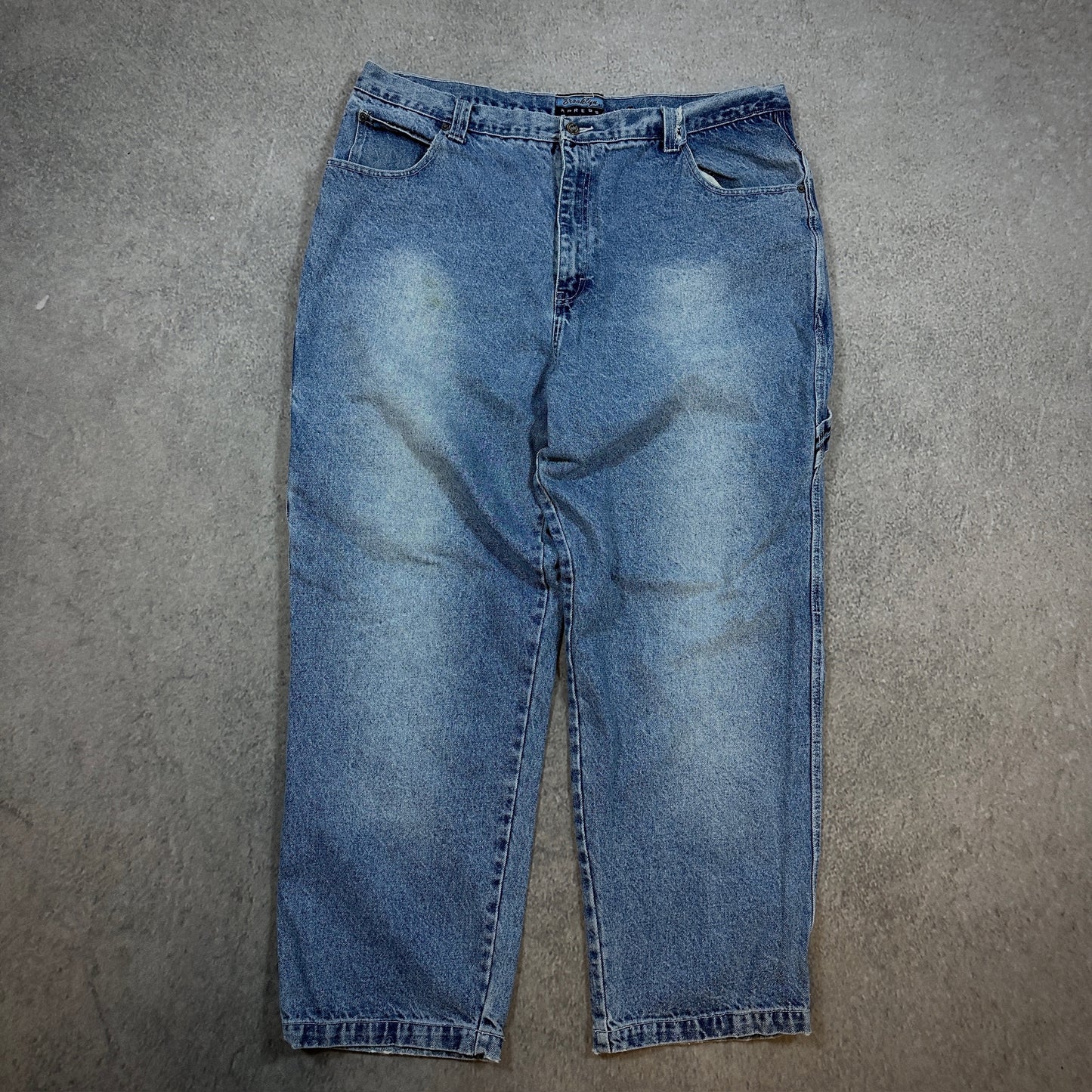 Brooklyn Express Baggy Skater Carpenter Light Wash Jeans 00's - 40