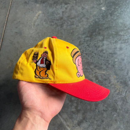Wimpy Blockhead Popeye Snapback Hat RARE 90's - OSFA