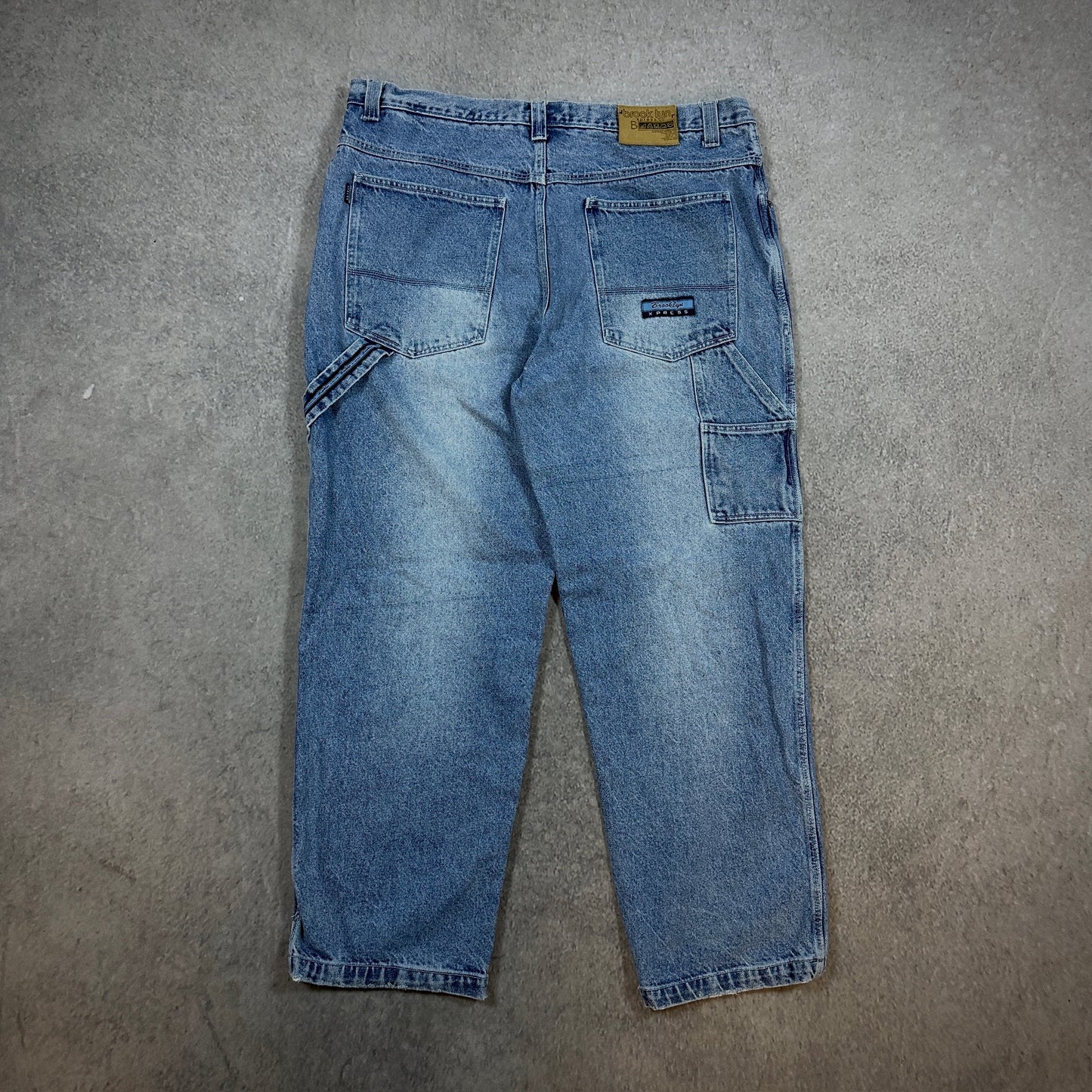 Brooklyn Express Baggy Skater Carpenter Light Wash Jeans 00's - 40