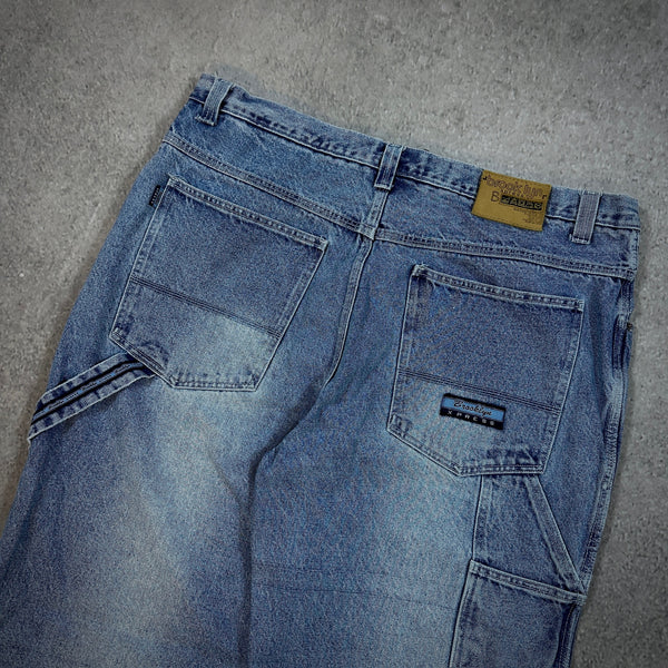 Brooklyn Express Baggy Skater Carpenter Light Wash Jeans 00's - 40 hover