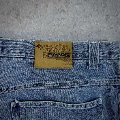 Brooklyn Express Baggy Skater Carpenter Light Wash Jeans 00's - 40