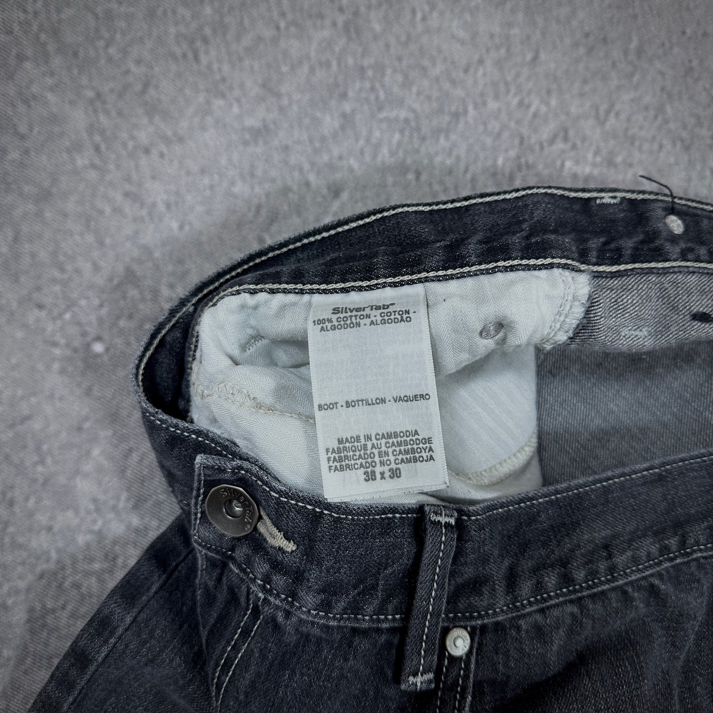 Levi's Silvertab Dark Wash Baggy Jeans Skater Grunge 00's - 36