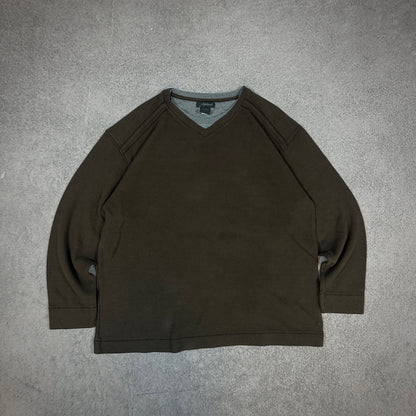 Thermal Pullover V Neck Double Collar Surf Skate Style 90's - XL