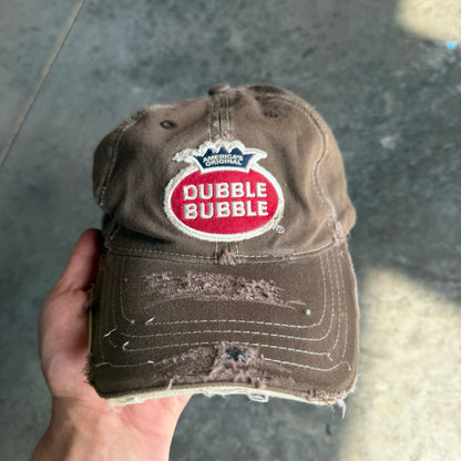 Dubble Bubble Embroidered Thrashed Strapback Hat 00's - OSFA