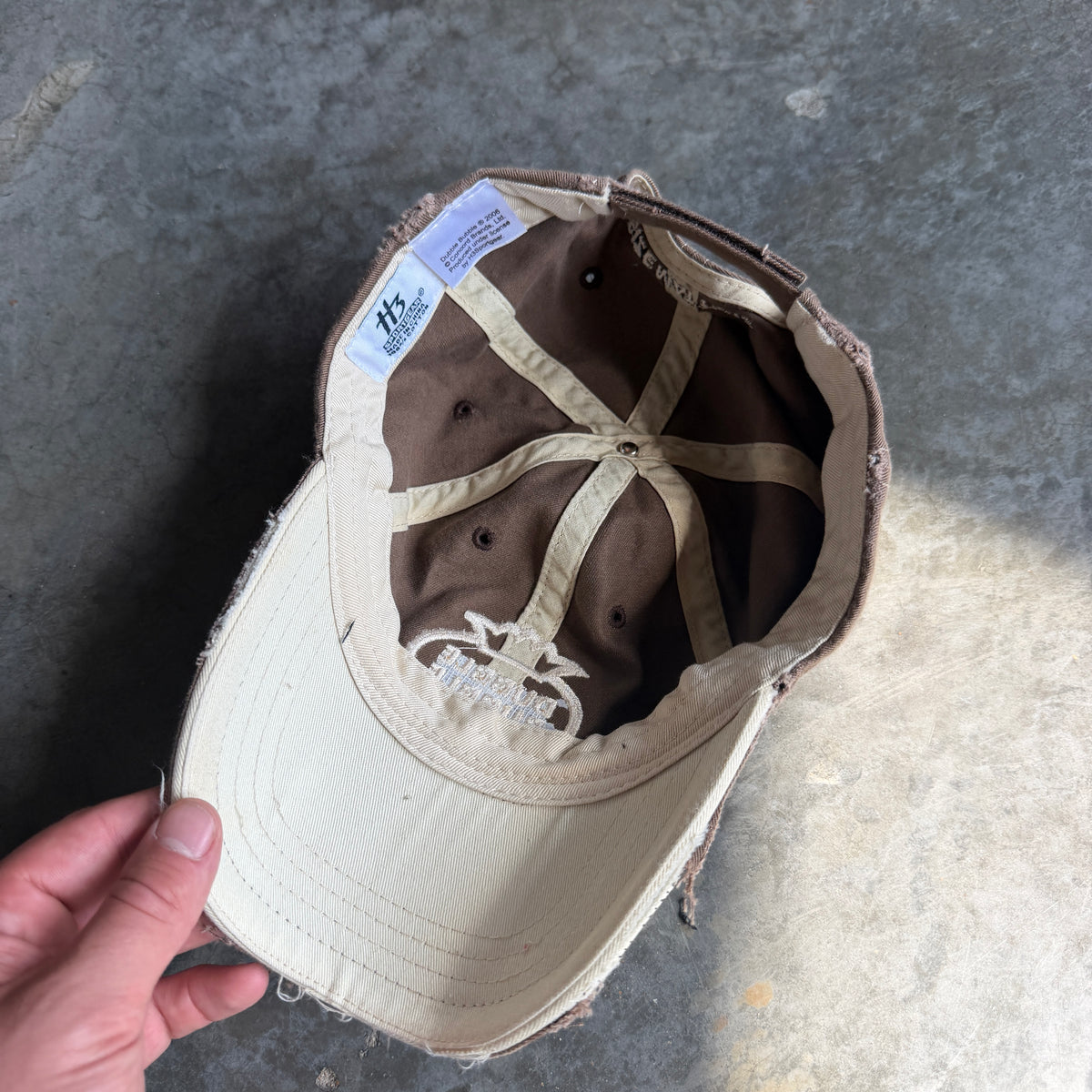 Dubble Bubble Embroidered Thrashed Strapback Hat 00's - OSFA