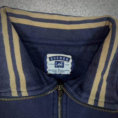 Lee Sueded Heavyweight 1/4 Zip Sweater Sweatshirt 00's - L