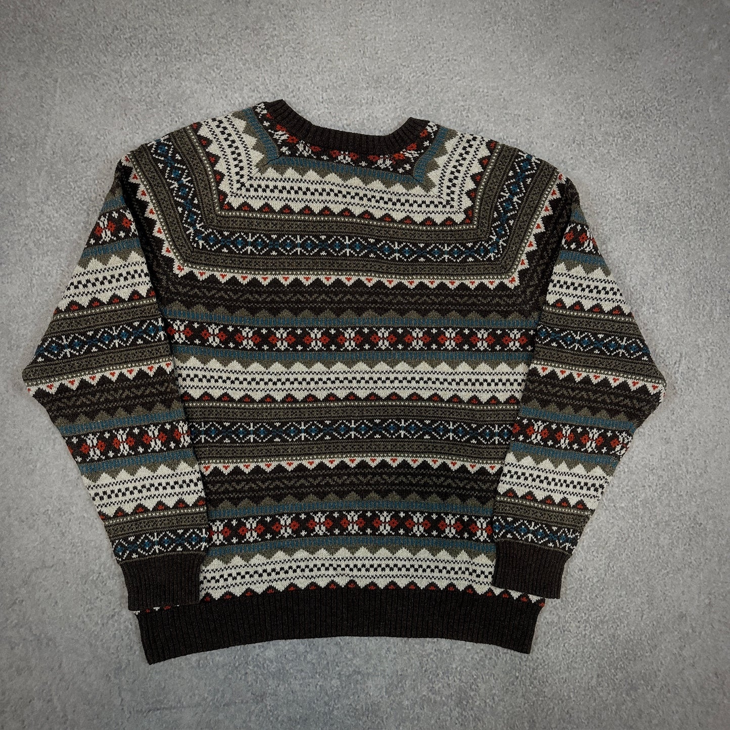 Fair Isle Sweater Colorful Cozy Old Navy 00's - XL