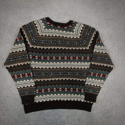 Fair Isle Sweater Colorful Cozy Old Navy 00's - XL