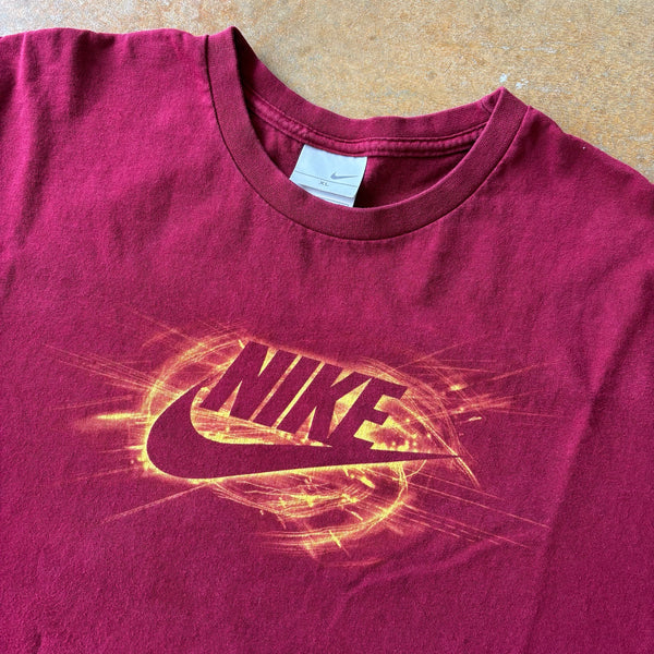 Nike Flame Center Logo Swoosh Shirt 00's - XL hover