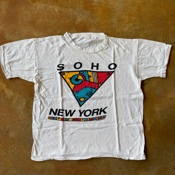 Soho New York 1985 Abstract Art Tee Shirt 80's - M