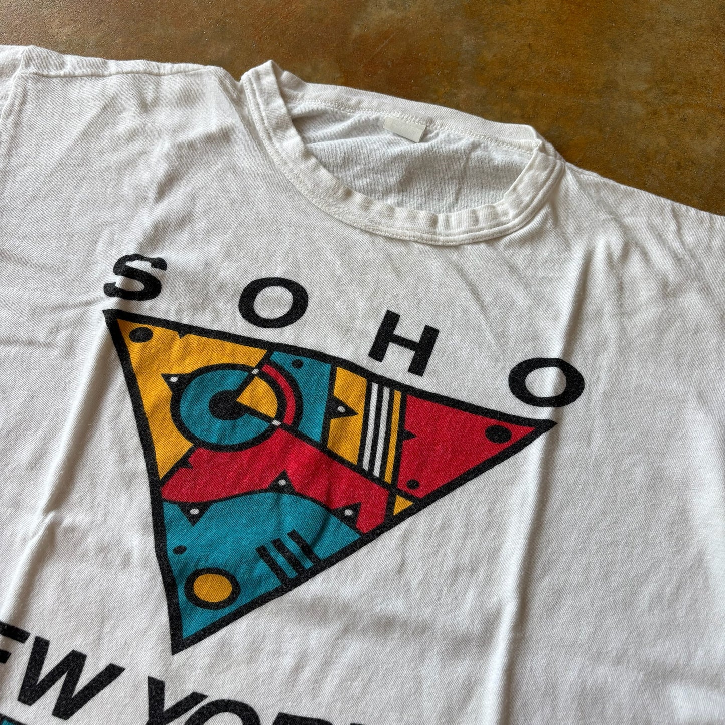 Soho New York 1985 Abstract Art Tee Shirt 80's - M