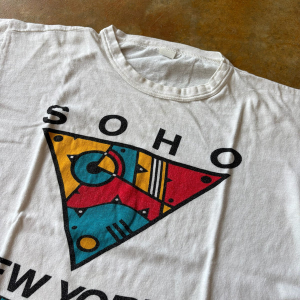 Soho New York 1985 Abstract Art Tee Shirt 80's - M hover