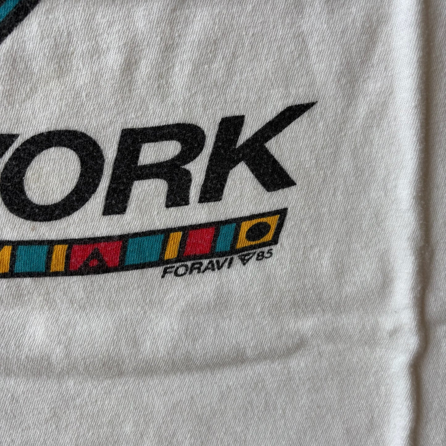 Soho New York 1985 Abstract Art Tee Shirt 80's - M