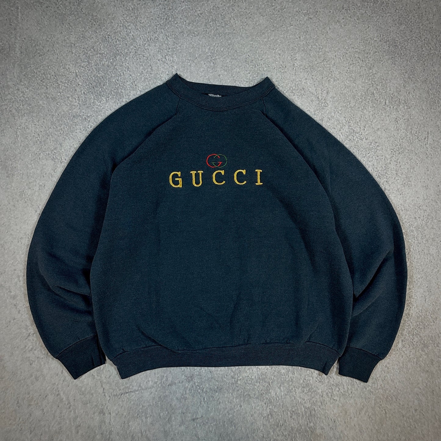 Vintage Gucci Boot Embroidered Sweatshirt Fruit of the Loom 90's - XL