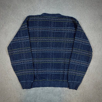 Haggar Grandpa Cosby Geometric Sweater 90's - XL