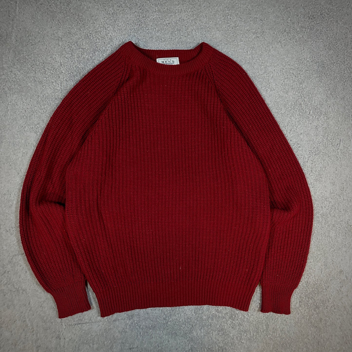 Sears Ribbed Tight Knit Sweater Boxy Grunge 90's - L
