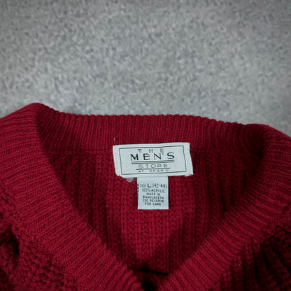 Sears Ribbed Tight Knit Sweater Boxy Grunge 90's - L