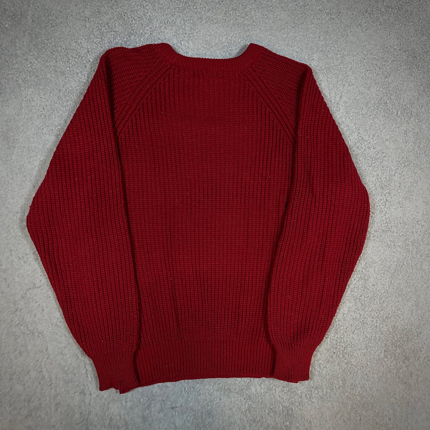 Sears Ribbed Tight Knit Sweater Boxy Grunge 90's - L