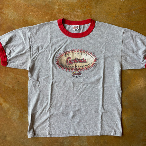St. Louis Cardinals Ringer Tee Shirt 00's - L