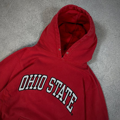 Ohio State University Heavyweight Reverse Weave Hoodie Sweatshirt 90's - L