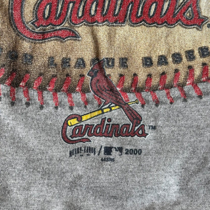 St. Louis Cardinals Ringer Tee Shirt 00's - L