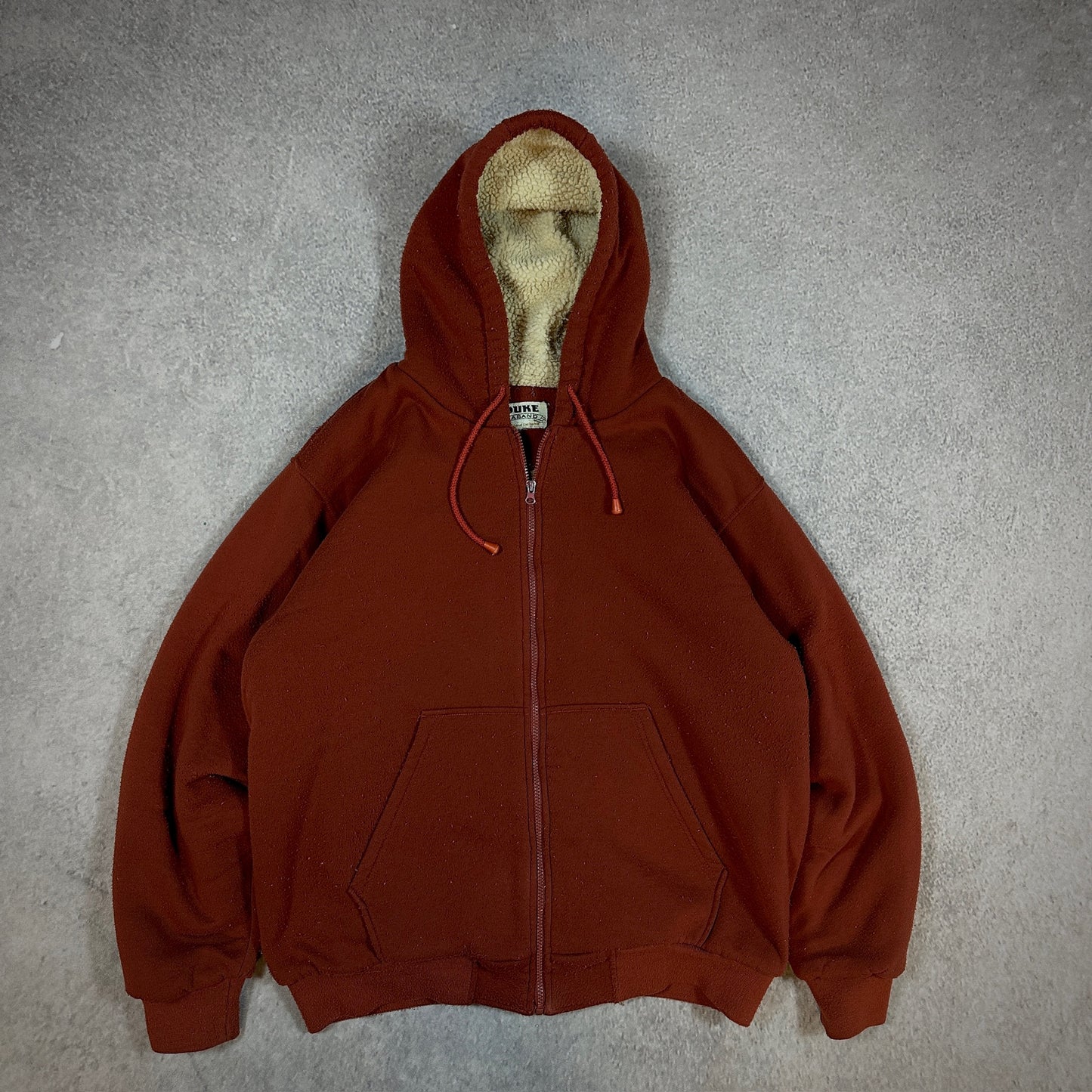 Duke Haband Sherpa Lined Full Zip Hooded Jacket 90's - L