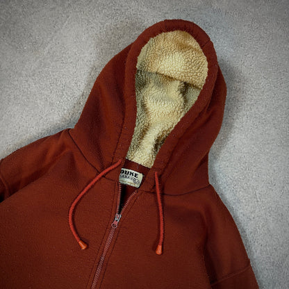 Duke Haband Sherpa Lined Full Zip Hooded Jacket 90's - L