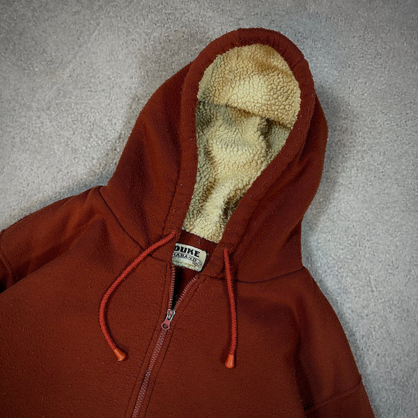 Duke Haband Sherpa Lined Full Zip Hooded Jacket 90's - L hover