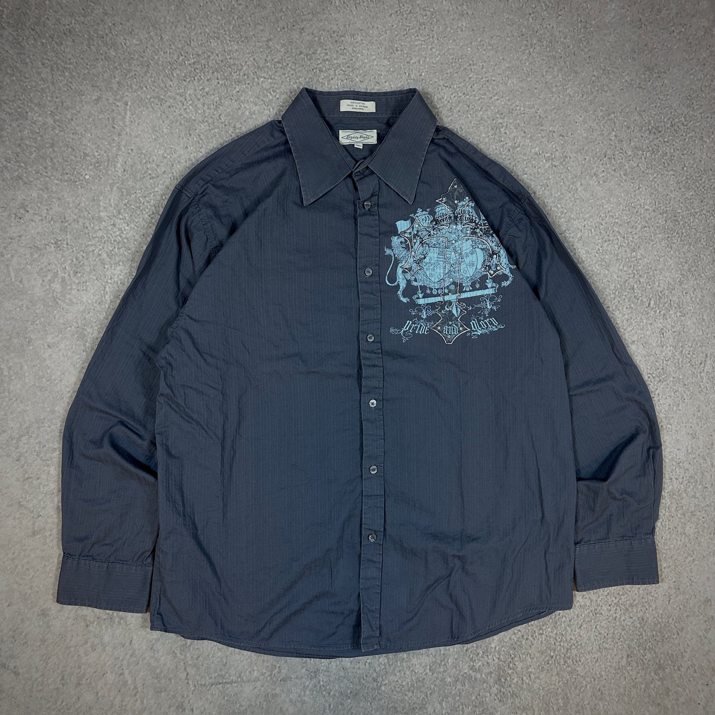 Eighty Eight Y2K Affliction Style Skater Button Up Shirt 00's - 2XL