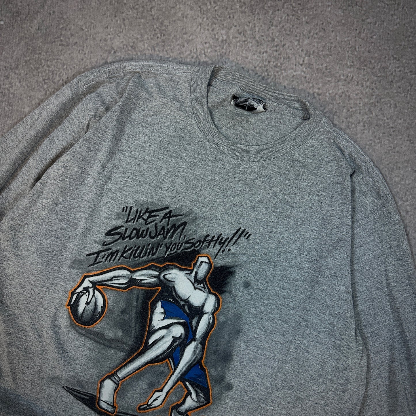 AND1 Trash Talk Edition Long Sleeve Shirt Basketball 90's - L
