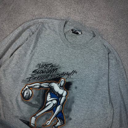AND1 Trash Talk Edition Long Sleeve Shirt Basketball 90's - L