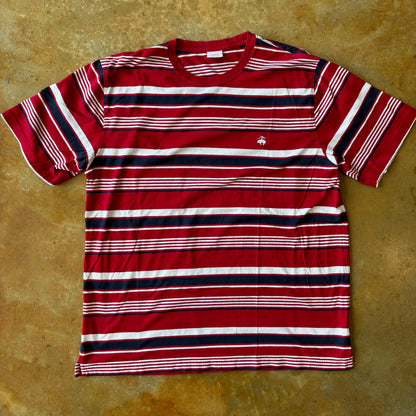 Brooks Brothers Striped Preppy T Shirt 00's - 2XL