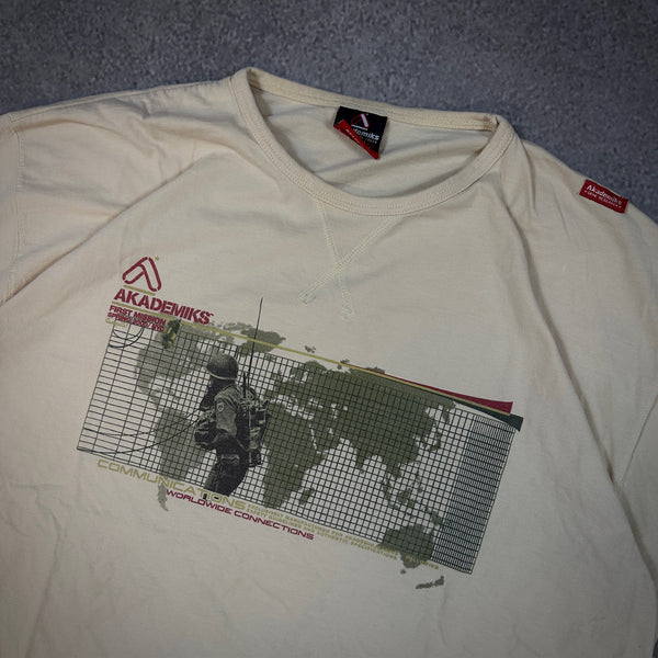 Akademiks Army Military Graphic Style Shirt 90's - XL hover