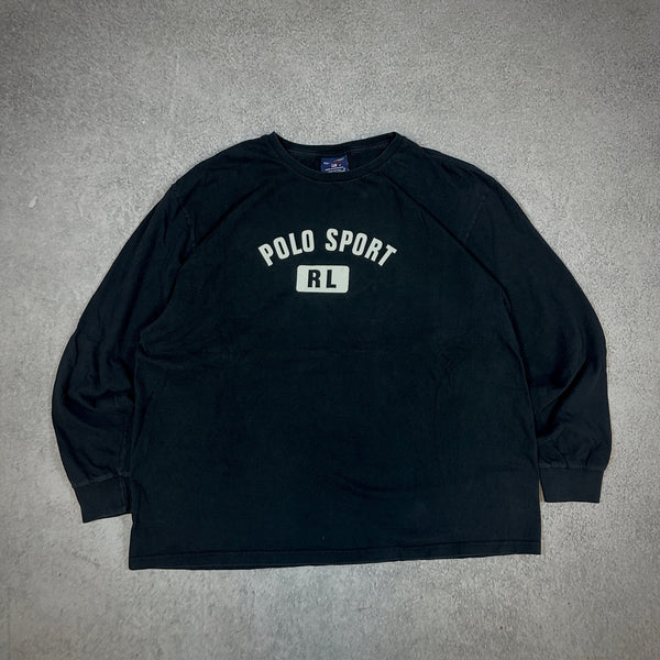 Polo Sport Ralph Lauren Long Sleeve Spellout Shirt 90's - XL