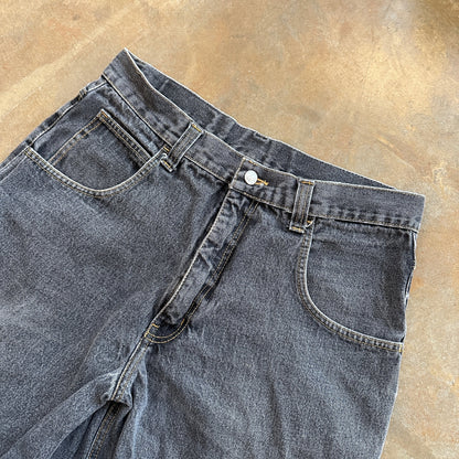 Lacoste Baggy Dark Denim Skater Grunge Carpenter Jean Shorts Hip Hop 90's - 33