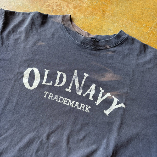 Old Navy Trademark Distressed Blue Shirt 90's - 2XL hover