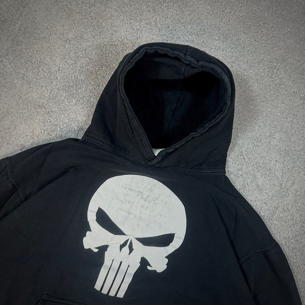 The Punisher Graphic Hoodie Marvel Sweatshirt 00's - XL hover