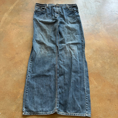 Levis Silvertab Loose Fit Wide Leg Baggy Skater y2k Blue Jeans 00's - 36