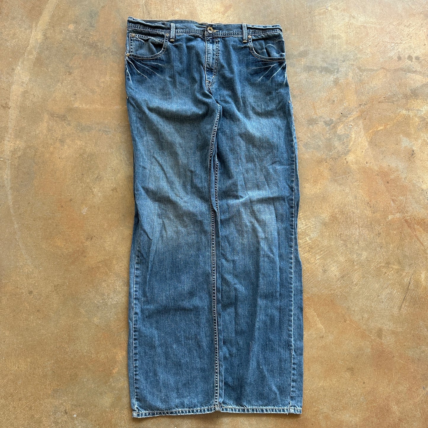 Levis Silvertab Loose Fit Wide Leg Baggy Skater y2k Blue Jeans 00's - 36