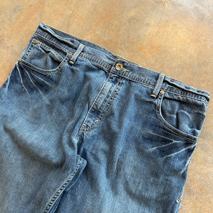 Levis Silvertab Loose Fit Wide Leg Baggy Skater y2k Blue Jeans 00's - 36
